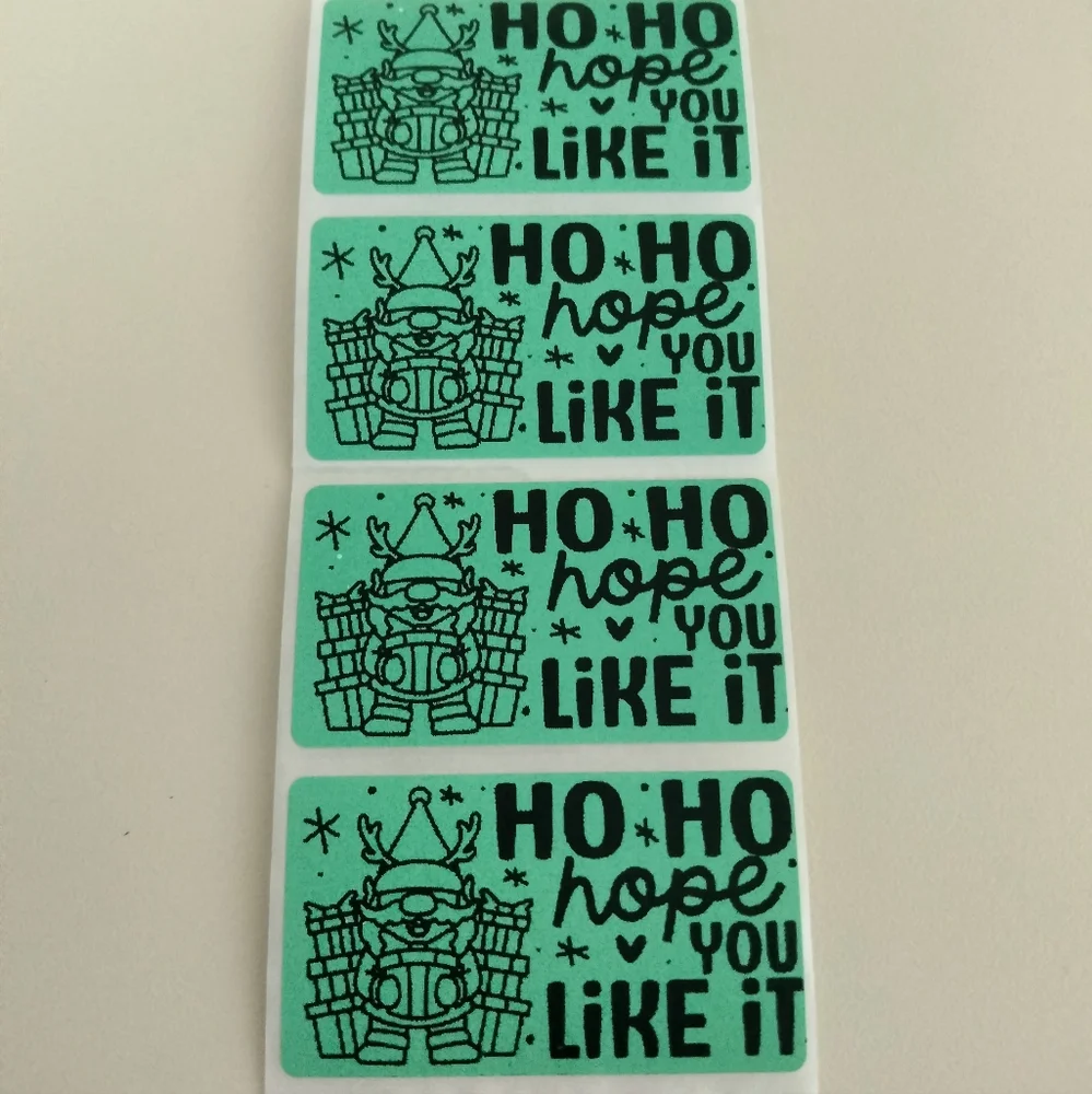 💙100 HO HO Xmas- Shipping Labels Thermal Packaging Stickers 2.25